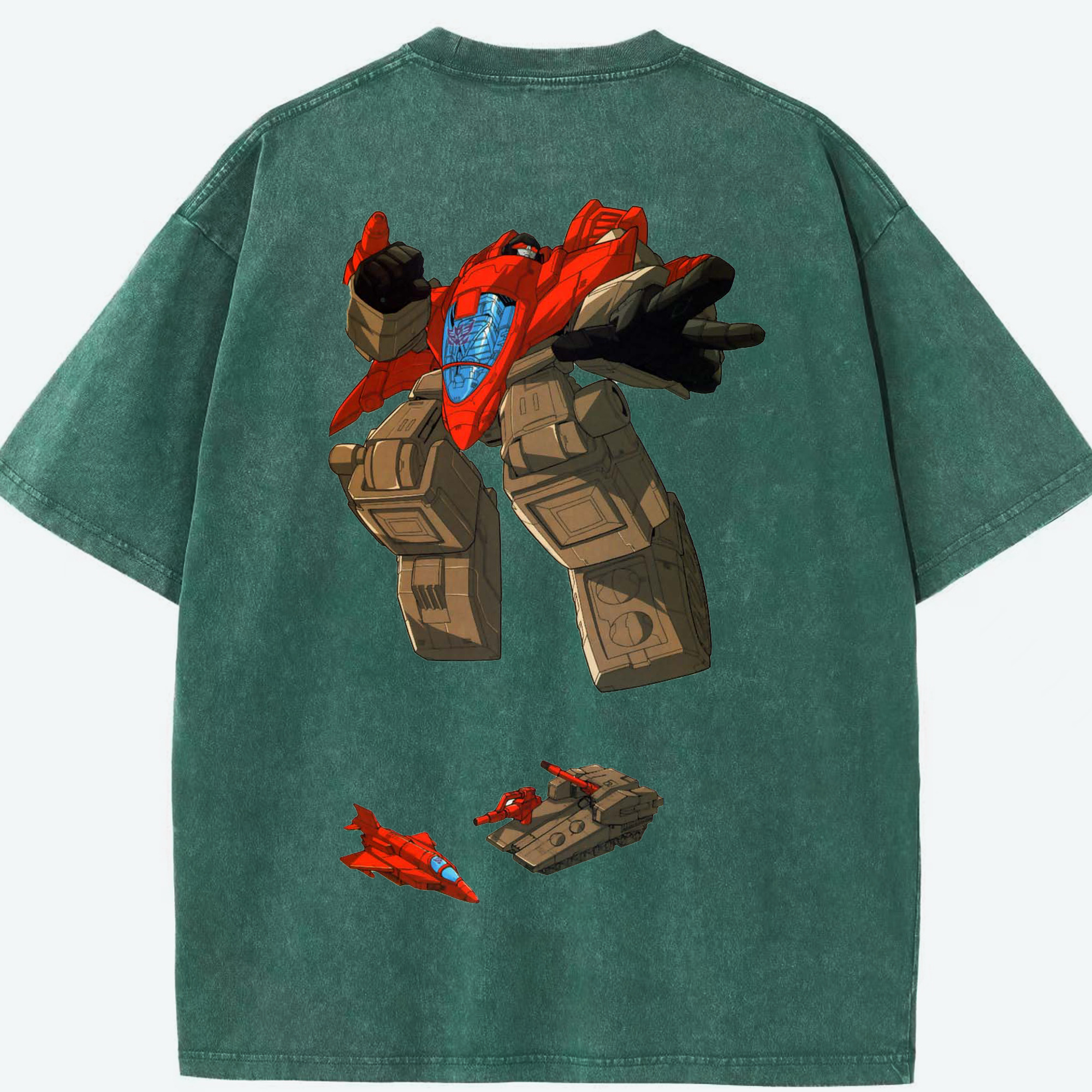 （画像用）  綿100% ヴィンテージ風 半袖Tシャツ（背面プリント）